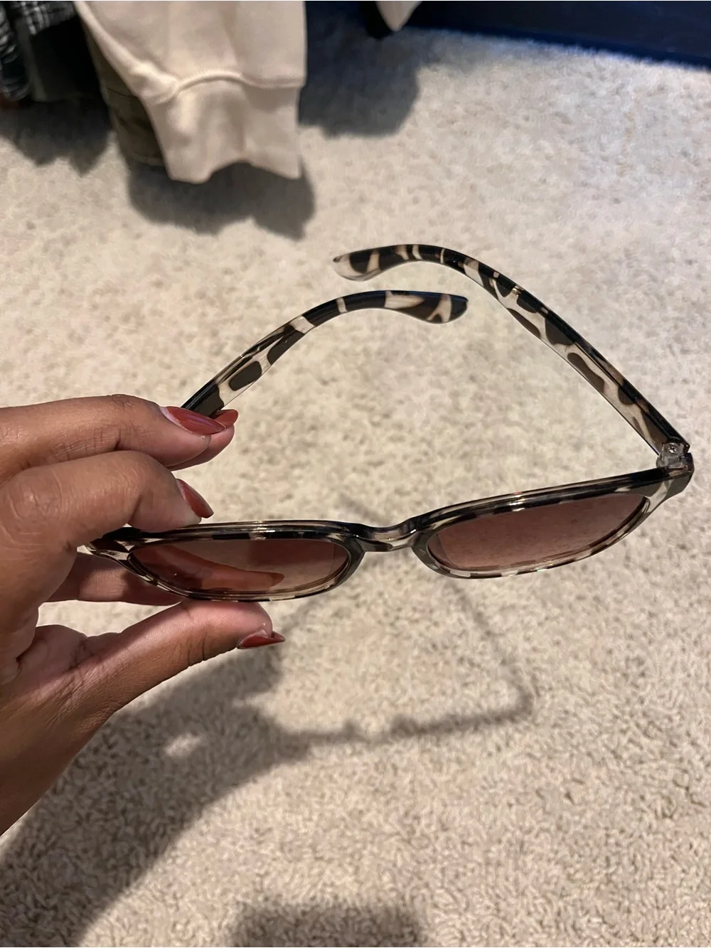 Tortoiseshell Square Sunglasses with Brown Lenses